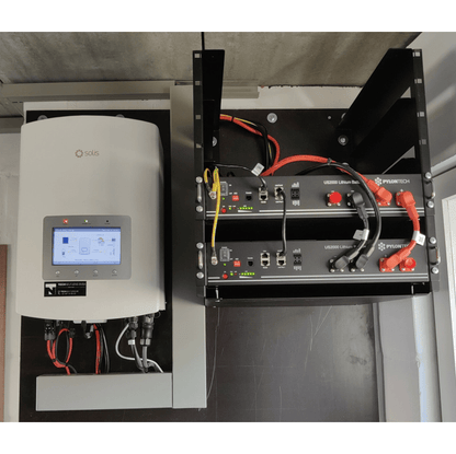 6 zonnepanelen set met Solis Hybride omvormer