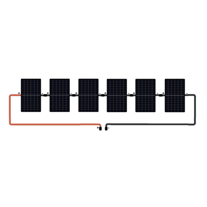 6 zonnepanelen set met Solis Hybride omvormer