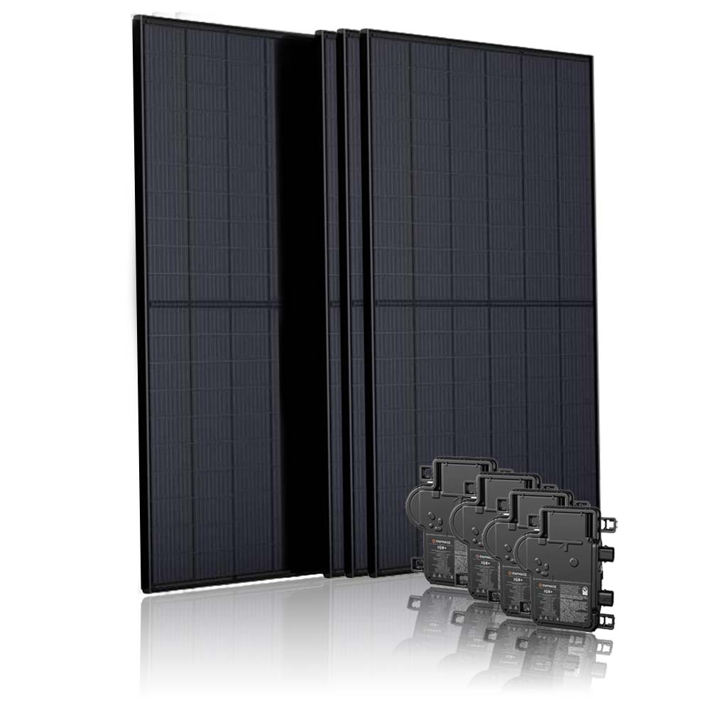 4 zonnepanelen set met Enphase micro-omvormers