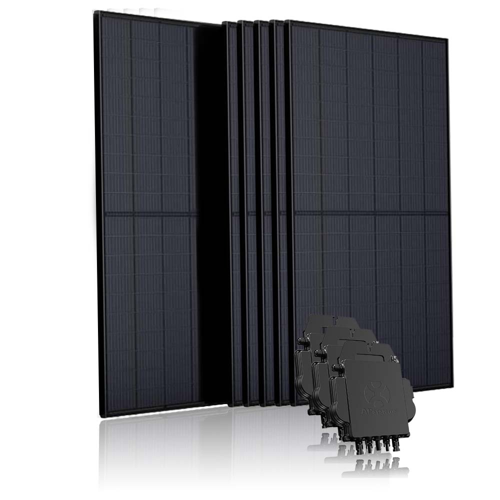 12 zonnepanelen set met APsystems micro-omvormers