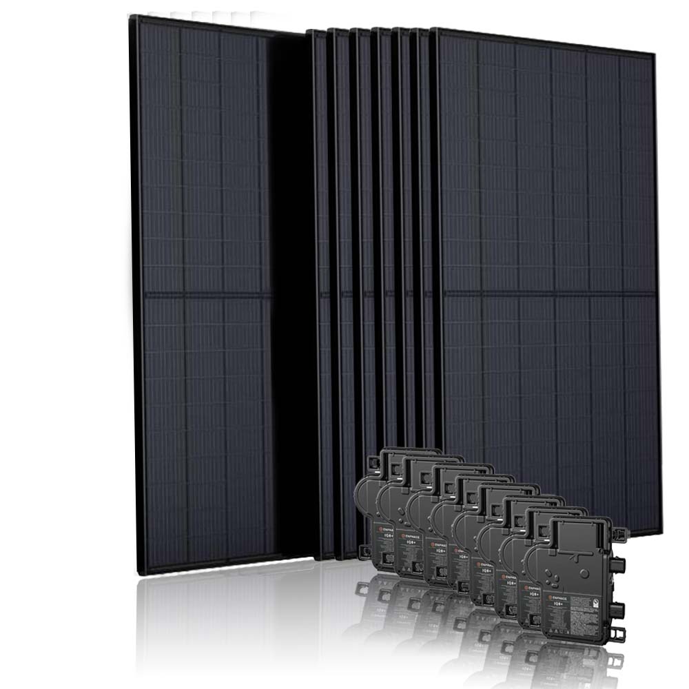 8 zonnepanelen set met Enphase micro-omvormers