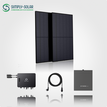 Plug & Play set 2 panelen met accu – 870+ wattpiek