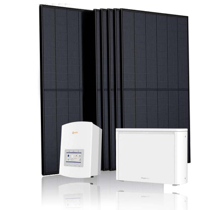 6 zonnepanelen set met Solis Hybride omvormer