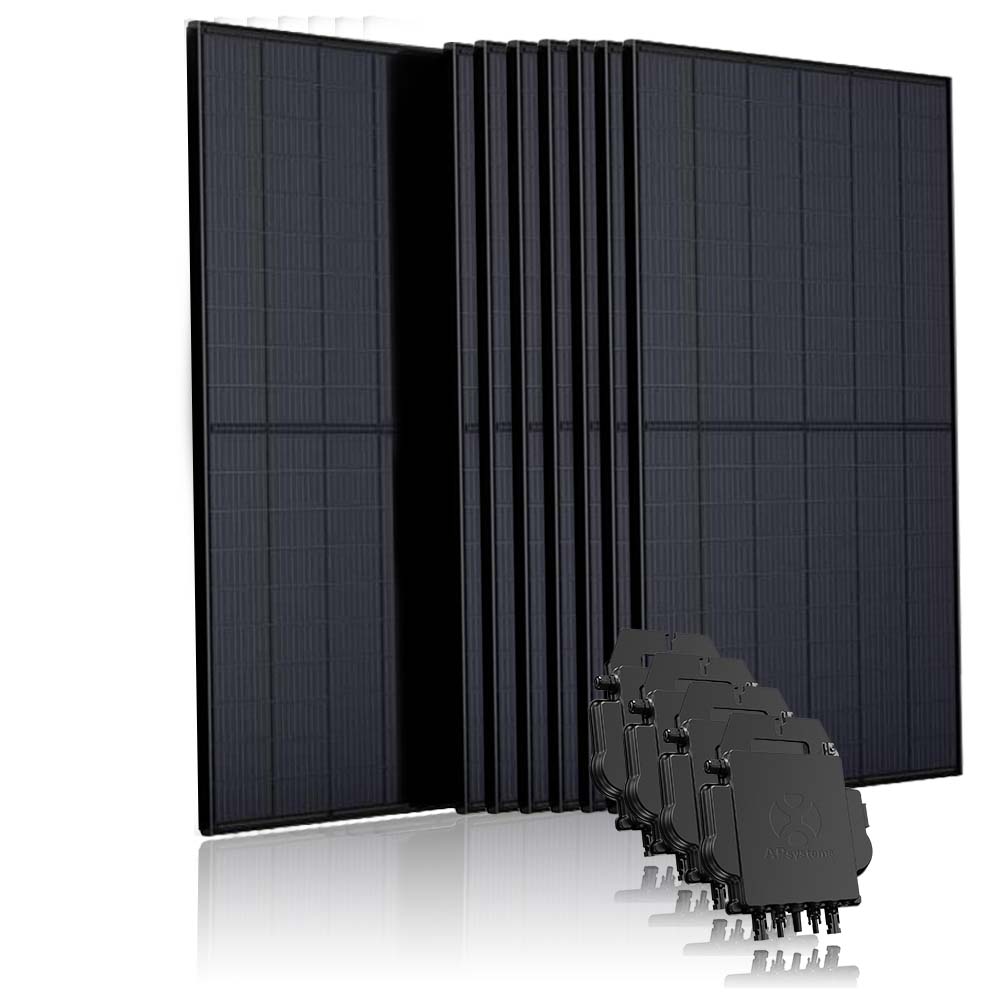 Symmetrie Bloesem Mogelijk 10 panelen set met APsystems micro-omvormers - Simply-solar